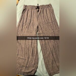 Wide leg pants size 16/18